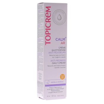 Calm+ AR Cr&egrave;me quotidienne anti-rougeurs Topicrem - tube de 40ml