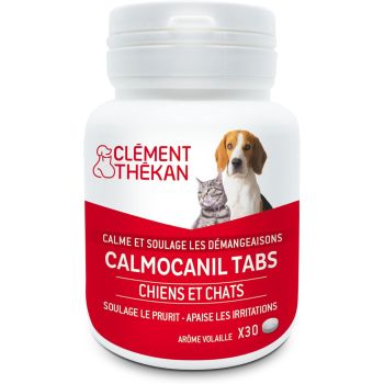 Calmocanil tabs d&eacute;mangeaisons chiens et chats Cl&eacute;ment Th&eacute;kan - pot de 30 comprim&eacute;s