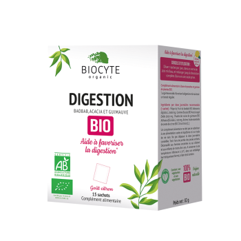 Digestion bio go&ucirc;t citron Biocyte - bo&icirc;tes de 15 sachets
