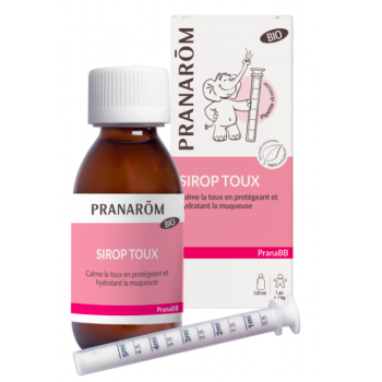 PranaBB sirop toux bio Pranar&ocirc;m - flacon de 120ml