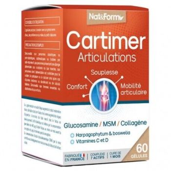 Cartimer articulation Nat&Form - pot de 60 g&eacute;lules