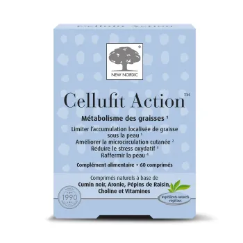 Cellufit action m&eacute;tabolisme des graisses New Nordic - boite de 60 comprim&eacute;s