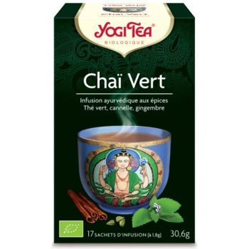 Cha&iuml; vert bio Yogi Tea - boite de 17 sachets
