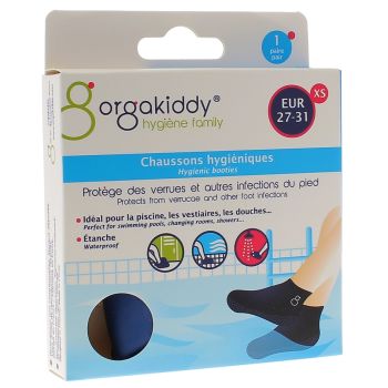 Chaussons hygi&eacute;niques XS 27-31 Orgakiddy - 1 paire