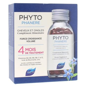 Phytophan&egrave;re Cheveux et Ongles Phyto - lot de 2x120 capsules