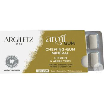 Chewing gum ar&ocirc;me citron Argiletz - 1 &eacute;tui