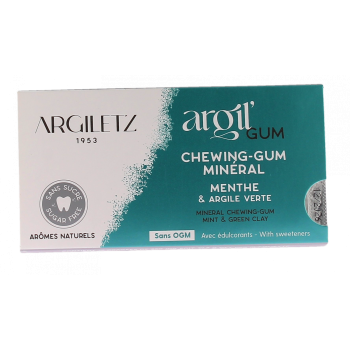 Chewing gum ar&ocirc;me menthe Argiletz - 1 &eacute;tui