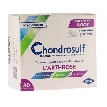 Chondrosulf 800mg Ibsa - bo&icirc;te de 30 comprim&eacute;s