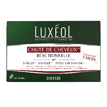 Chute de cheveux r&eacute;actionnelle Lux&eacute;ol - bo&icirc;te de 90 g&eacute;lules