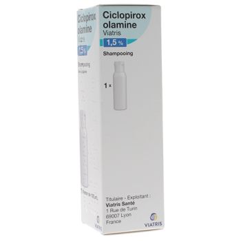 Ciclopirox Olamine Viatris 1,5% Shampooing - flacon de 100ml