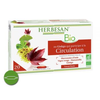 Circulation Bio Herbesan - boite de 20 ampoules