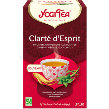 Clart&eacute; d'esprit Yogi Tea - boite de 17 sachets