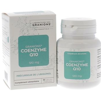 Coenzyme Q10 120 mg Granions - bo&icirc;te de 30 g&eacute;lules v&eacute;g&eacute;tales