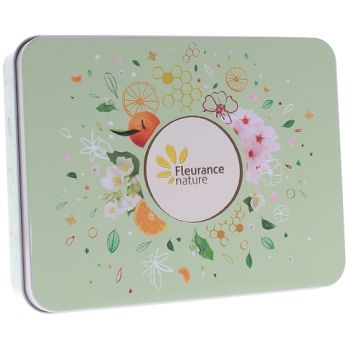 Coffret cr&egrave;mes mains &eacute;veil des sens bio Fleurance nature - 4 tubes de 30 ml