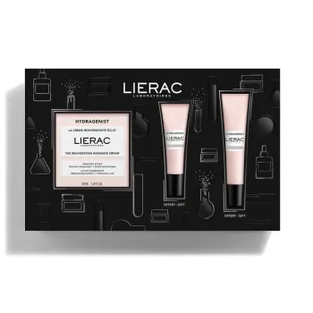 Coffret Hydragenist cr&egrave;me r&eacute;hydratante &eacute;clat Lierac - coffret de 3 produits