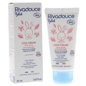 Cold cream bio b&eacute;b&eacute; Rivadouce - tube de 50 ml