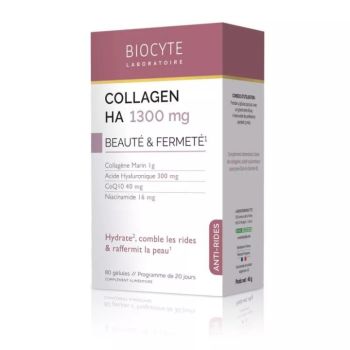 Collagen HA 1300mg beaut&eacute; et fermet&eacute; Biocyte - boite de 80 g&eacute;lules