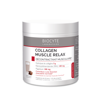 Collagen muscle relax go&ucirc;t cacao Biocyte - pot de 220g