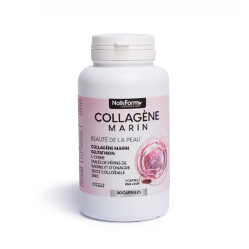 Collag&egrave;ne marin Nat&Form - boite de 90 capsules