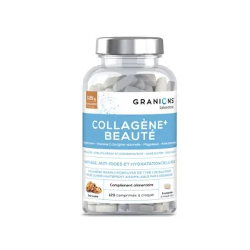 Collag&egrave;ne+ beaut&eacute; go&ucirc;t cookie Granions - pot de 120 comprim&eacute;s