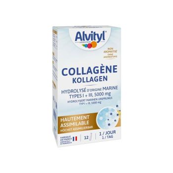 Collag&egrave;ne hydrolys&eacute; Alvityl - bo&icirc;te de 12 sticks