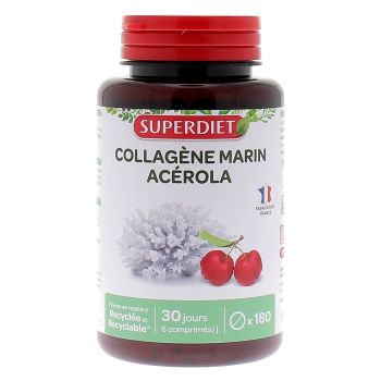Collag&egrave;ne marin + Ac&eacute;rola Super Diet - bo&icirc;te de 180 comprim&eacute;s