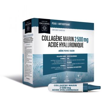 Collag&egrave;ne marin acide hyaluronique Dayang - 14 solutions buvables