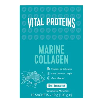 Collag&egrave;ne marin non-aromatis&eacute; Vital Proteins - boite de 10 sachets de 10 g