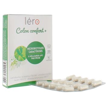 Colon Confort + L&eacute;ro - bo&icirc;te de 30 g&eacute;lules