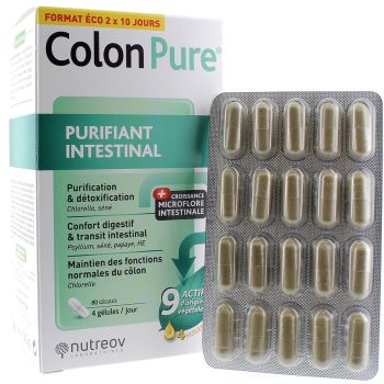Colon Pure purifiant intestinal - bo&icirc;te de 80 g&eacute;lules