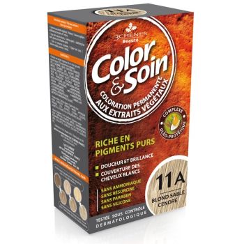 Color & soin coloration permanente blond sable dor&eacute; 11 A Les 3 ch&ecirc;nes - 1 kit