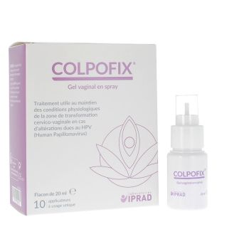 Colpofix Gel Vaginal en Spray Laboratoires Iprad - flacon de 20ml + 10 applicateurs &agrave; usage unique