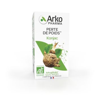 Arkog&eacute;lules Konjac perte de poids bio Arkopharma - bo&icirc;te de 45 g&eacute;lules