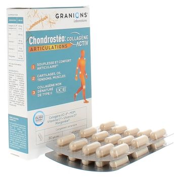 Chondrost&eacute;o articulations collag&egrave;ne activ Granions - boite de 30 g&eacute;lules