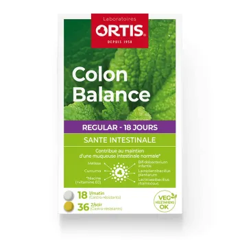 Colon balance regular sant&eacute; intestinale Ortis - boite de 36 + 18 comprim&eacute;s