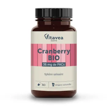 Cranberry bio Vitavea - pot de 30 g&eacute;lules