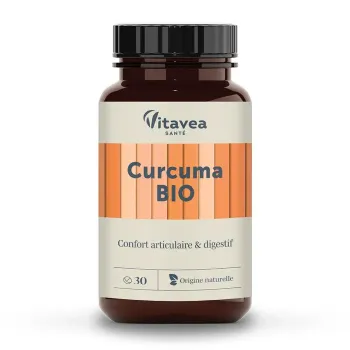 Curcuma bio Vitavea - pot de 30 g&eacute;lules