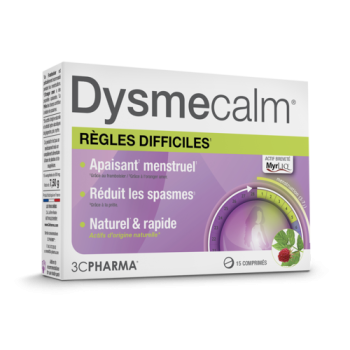 Dysmecalm r&egrave;gles difficiles 3C Pharma - boite de 15 comprim&eacute;s