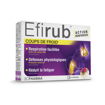 Efirub coups de froid 3C Pharma - boite de 30 comprim&eacute;s