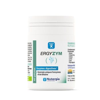 Ergyzym Nutergia - boite de 40 g&eacute;lules
