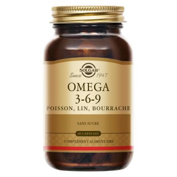 Om&eacute;ga 3-6-9 Solgar - boite de 60 softgels