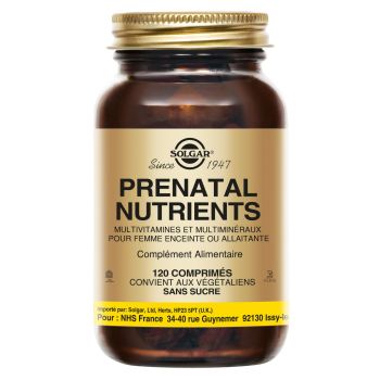 Prenatal Nutrients Solgar - flacon de 120 comprim&eacute;s