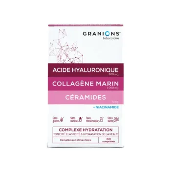 Complexe hydratation peau Granions - boite de 60 comprim&eacute;s