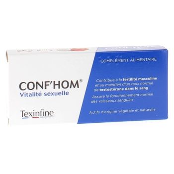 Conf'hom vitalit&eacute; sexuelle Texinfine - bo&icirc;te de 24 comprim&eacute;s