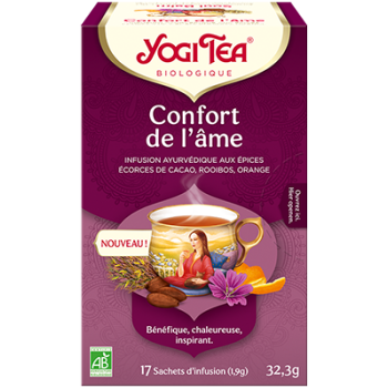 Confort de l'&acirc;me infusion bio Yogi Tea - boite de 17 sachets