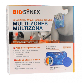 Coussin thermique chaud froid multizones Biosynex - coussin de 10 x 15 cm