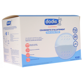 Coussinets d'Allaitement Ultra-fins Dodie - bo&icirc;te de 100 coussinets