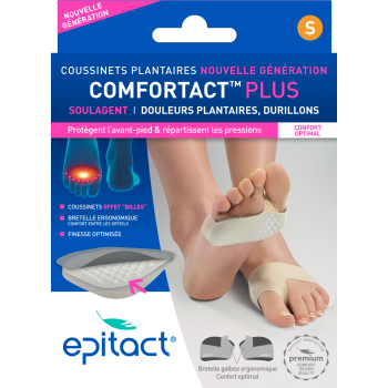 Coussinets plantaires nouvelle g&eacute;n&eacute;ration Comfortact Plus Epitact - 1 paire