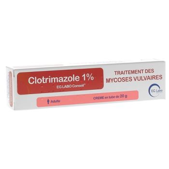 Cr&egrave;me Clotrimazole 1% EG Labo Conseil - tube de 20g