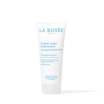 Cr&egrave;me corps hydratante au beurre de karit&eacute; bio La Ros&eacute;e - tube de 200 ml